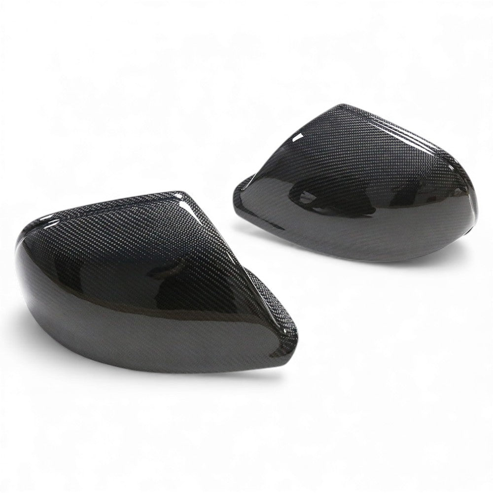 Coques rétroviseurs fibre carbone Audi Q7 2010-2015 - vue de face - Becquet Voiture