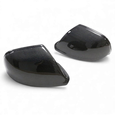 Coques rétroviseurs fibre carbone Audi Q7 2010-2015 - vue de face - Becquet Voiture