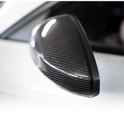Coques rétroviseurs fibre carbone Audi TT TTS TTRS 2014-2023 - vue arrière - Becquet Voiture