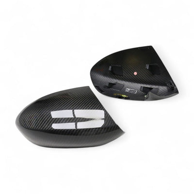 Coques rétroviseurs fibre carbone BMW M3 E90 E92 2006-2012 - vue de trois-quarts - Becquet Voiture