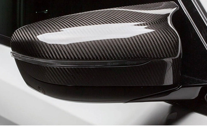 Carbon-Außenspiegelkappen BMW M5 F90 M8 - Rückansicht - Becquet Voiture