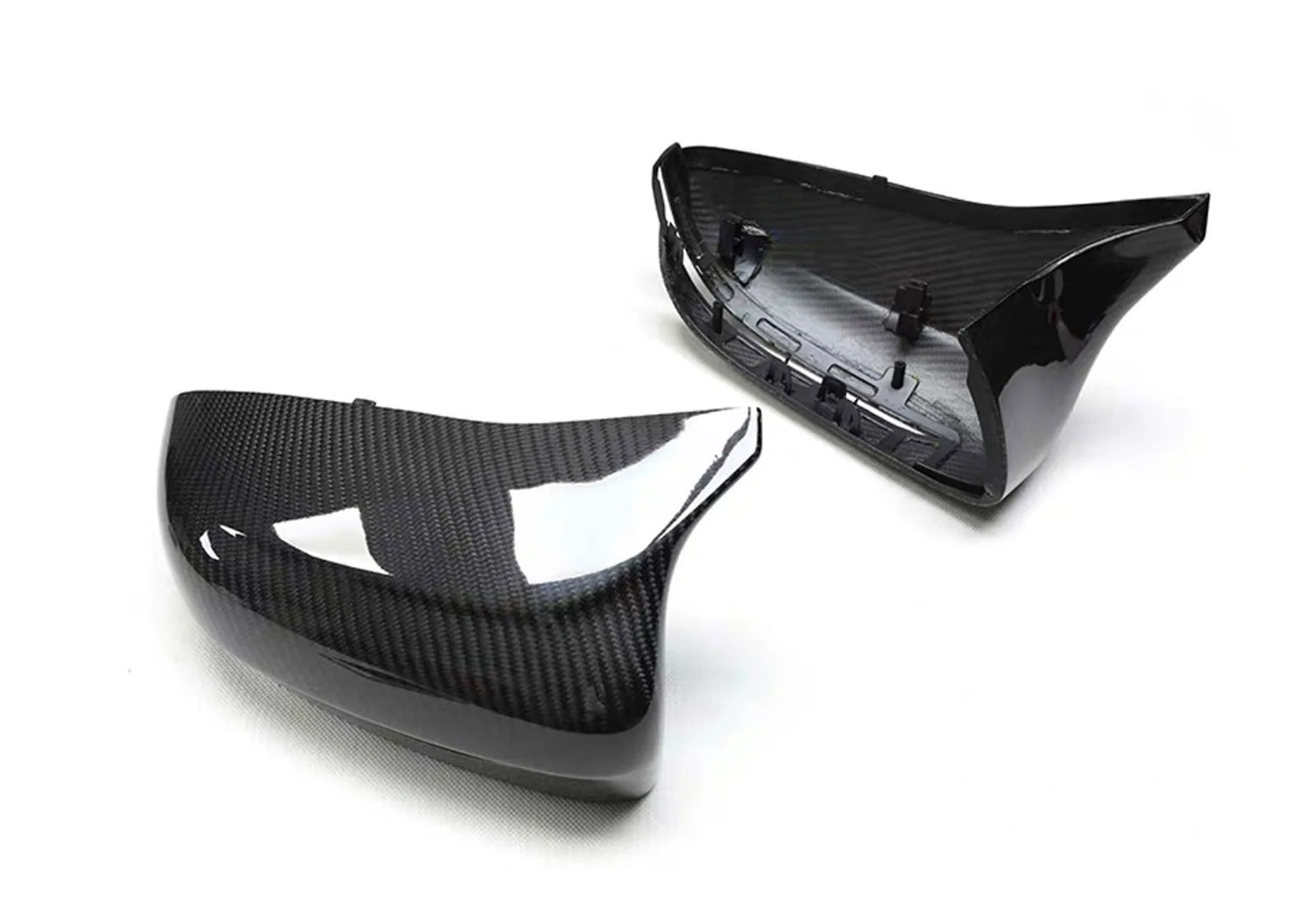 Coques Rétroviseurs Fibre Carbone BMW M5 F90 M8 - vue de face - Becquet Voiture