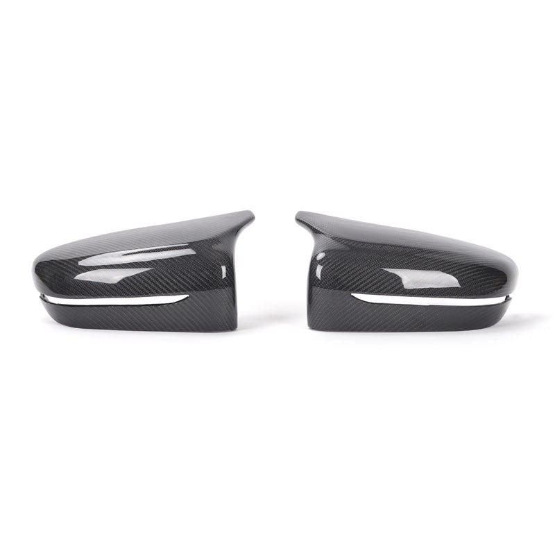 Coques Rétroviseurs Fibre Carbone BMW M8 Competition F91 - vue de face - Becquet Voiture