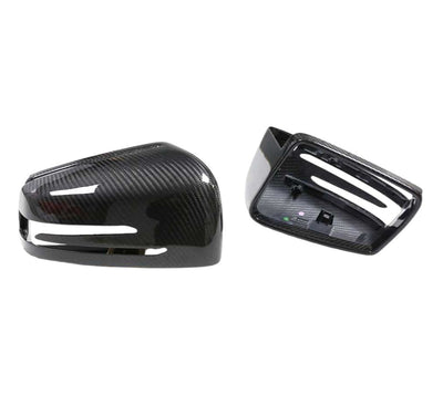 Coques Rétroviseurs Fibre Carbone Mercedes CLA C117 AMG - détail du montage 2 - Becquet Voiture