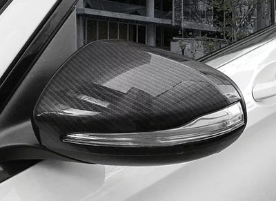 Coques rétroviseurs fibre carbone Mercedes CLA C118 2019-2025 - vue de profil - Becquet Voiture