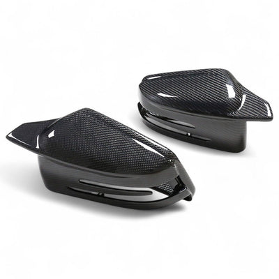 Coques rétroviseurs fibre carbone Mercedes Classe A W176 2012-2018 - détail du montage - Becquet Voiture