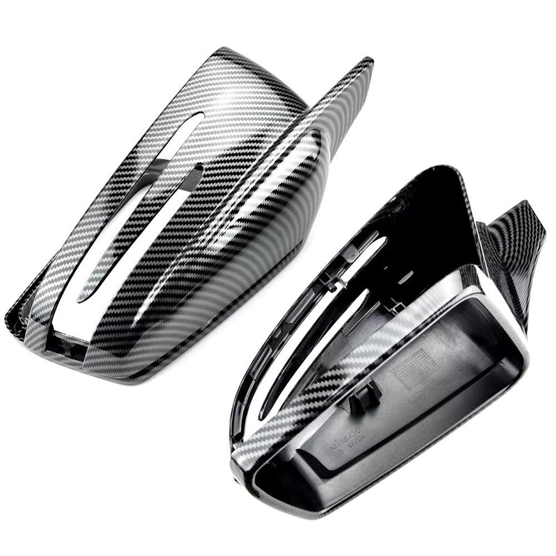 Coques rétroviseurs fibre carbone Mercedes Classe A W176 2012-2018 - installé sur véhicule - Becquet Voiture