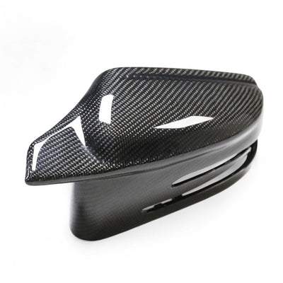 Coques rétroviseurs fibre carbone Mercedes Classe A W176 2012-2018 - vue de face 2 - Becquet Voiture