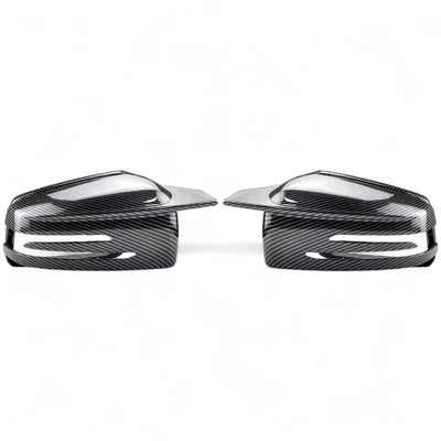 Coques Rétroviseurs Fibre Carbone Mercedes Classe A W176 - vue de face - Becquet Voiture
