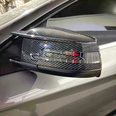 Coques Rétroviseurs Fibre Carbone Mercedes Classe A W176 - vue de profil - Becquet Voiture