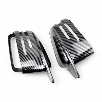 Coques rétroviseurs fibre carbone Mercedes Classe C W204 2007-2014 - vue arrière - Becquet Voiture