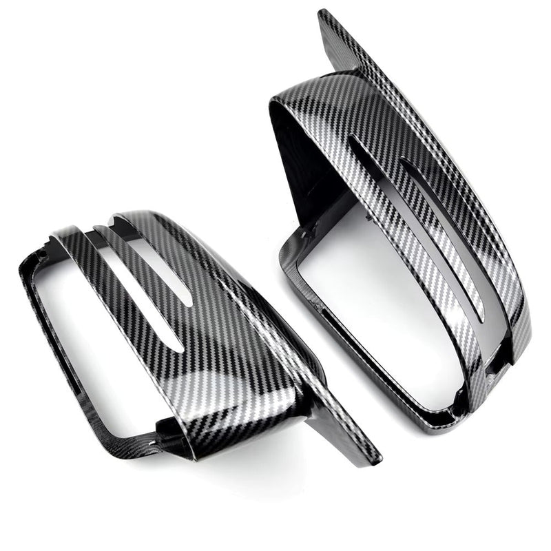 Coques rétroviseurs fibre carbone Mercedes Classe E W212 2009-2016 - vue de dessus - Becquet Voiture