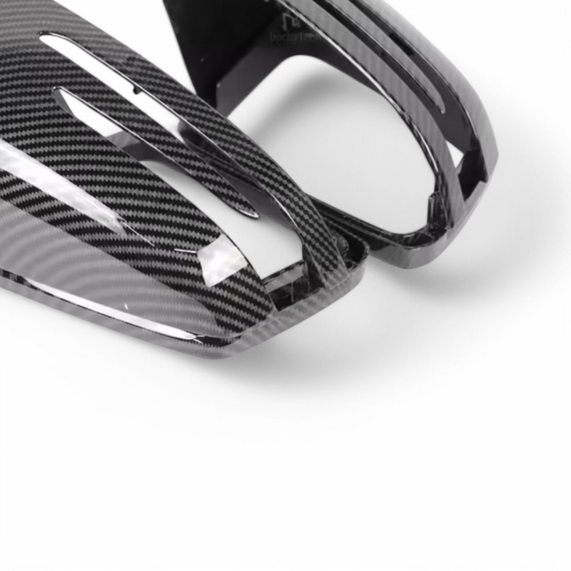 Coques rétroviseurs fibre carbone Mercedes GLA X156 2014-2020 - vue de face 3 - Becquet Voiture