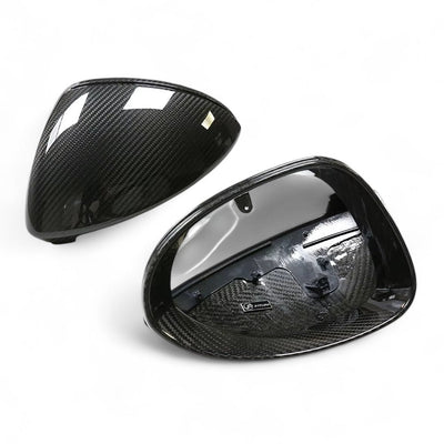 Coques rétroviseurs fibre carbone Porsche Cayenne III PO536 2018-2023 - vue de trois-quarts - Becquet Voiture