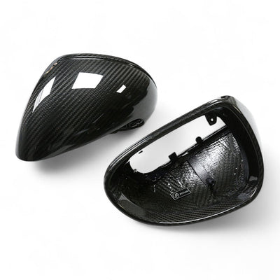 Coques Rétroviseurs Fibre Carbone Porsche Cayman 981 2012-2016 - vue de trois-quarts - Becquet Voiture