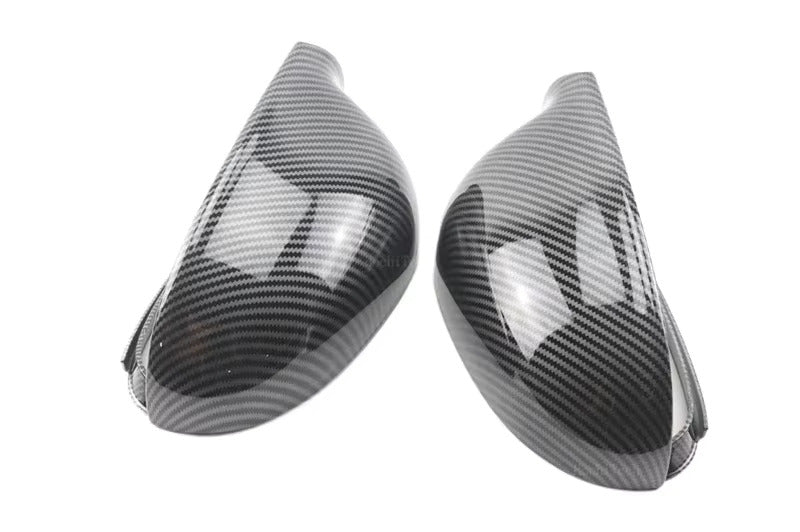 Coques rétroviseurs fibre carbone VW Golf 5 2003-2008 paire - vue de face - Becquet Voiture