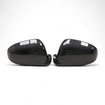 Coques rétroviseurs fibre carbone VW Golf 5 2003-2008 paire - vue rapprochée - Becquet Voiture