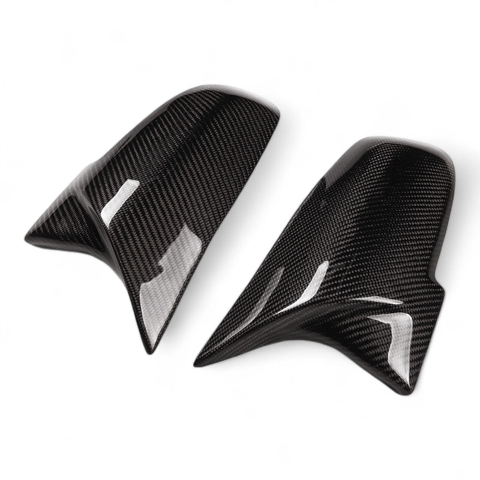 Coques Rétroviseurs Fibre de Carbone M Performance BMW F30 - vue de face - Becquet Voiture