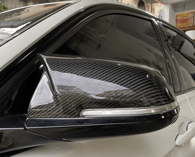 Coques Rétroviseurs Fibre de Carbone M Performance BMW F30 - vue de profil - Becquet Voiture