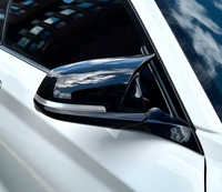 Coques Rétroviseurs M Performance Noir Brillant BMW F30 - vue de profil - Becquet Voiture
