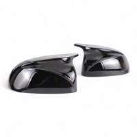 Coques Rétroviseurs M Performance Noires Brillantes BMW X6 G06 - vue de trois-quarts - Becquet Voiture