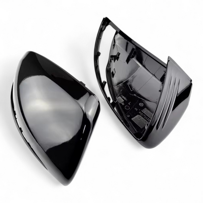Coques rétroviseurs Mercedes GLC W253 noir brillant - détail du montage - Becquet Voiture