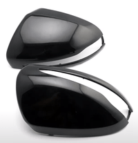 Coques rétroviseurs Mercedes GLC W253 noir brillant - vue de face - Becquet Voiture