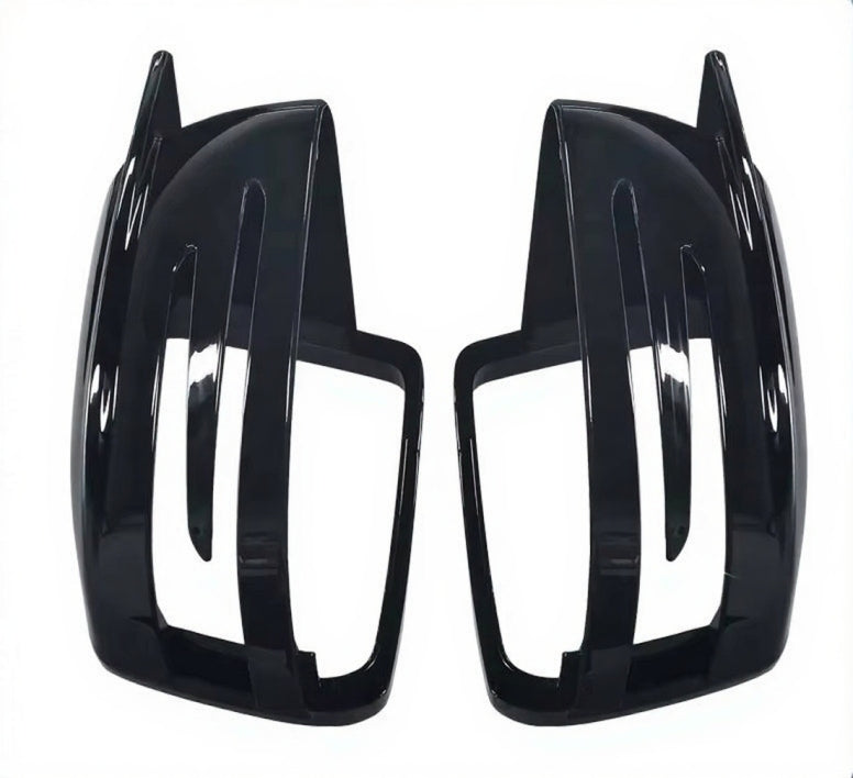 Coques rétroviseurs Mercedes GLK X204 noir brillant - détail du montage - Becquet Voiture