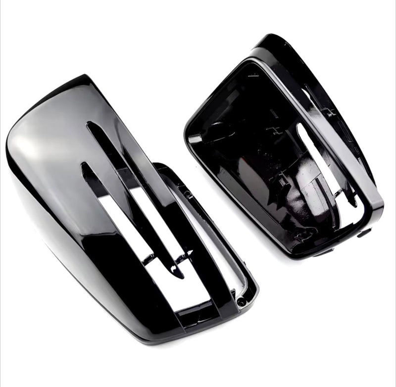 Coques rétroviseurs Mercedes GLK X204 noir brillant - en situation - Becquet Voiture