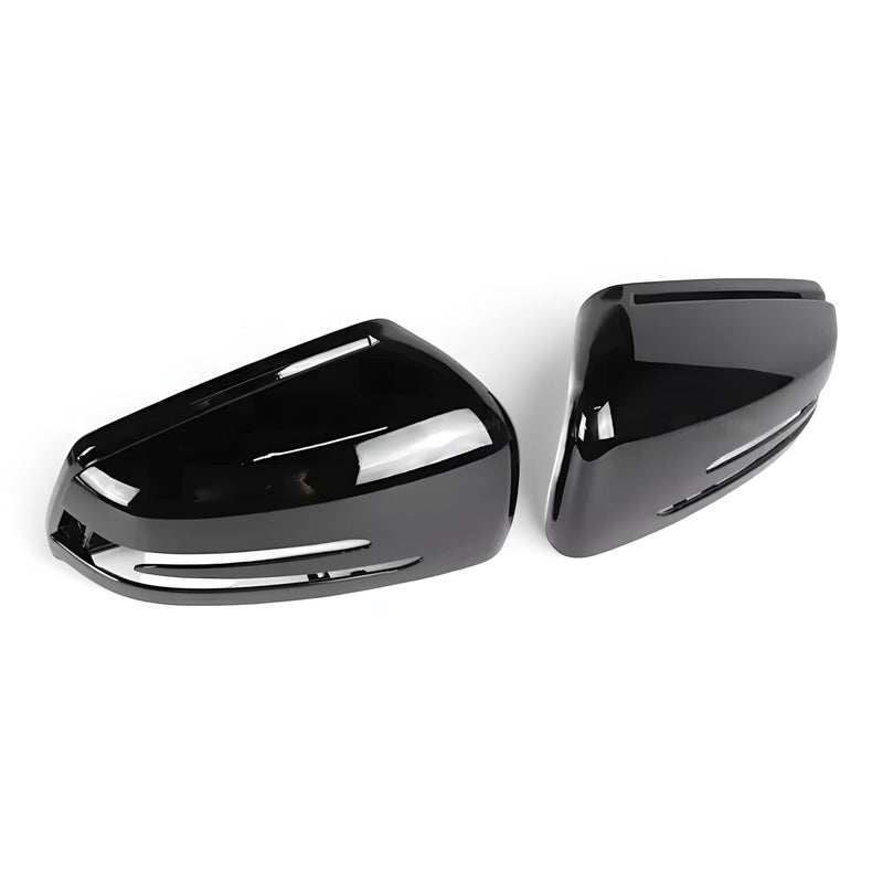 Coques rétroviseurs Mercedes GLK X204 noir brillant - vue rapprochée - Becquet Voiture