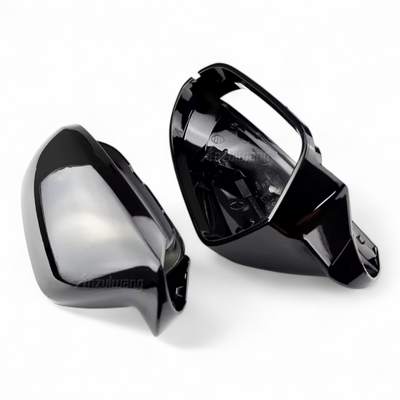 Coques rétroviseurs noir brillant Audi A7 C7 2013-2018 - détail du montage - Becquet Voiture