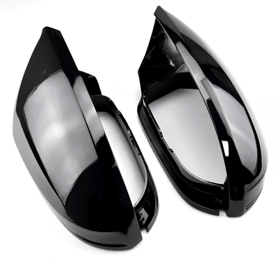 Coques rétroviseurs noir brillant Audi A7 C7 2013-2018 - vue arrière - Becquet Voiture