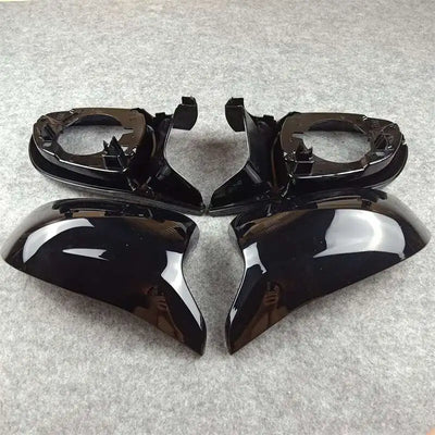 Coques Rétroviseurs Noir Brillant BMW X3 X4 X5 X6 X7 - vue de face - Becquet Voiture