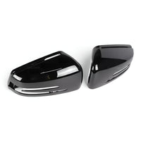 Coques rétroviseurs noir brillant Mercedes Classe B W246 2012-2018 - vue de dessus - Becquet Voiture