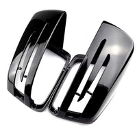Coques rétroviseurs noir brillant Mercedes Classe B W246 2012-2018 - vue de face - Becquet Voiture