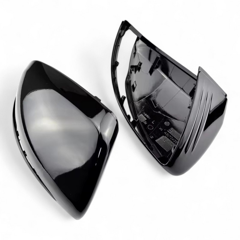 Coques rétroviseurs noir brillant Mercedes Classe S W222 2013-2020 - détail du montage - Becquet Voiture