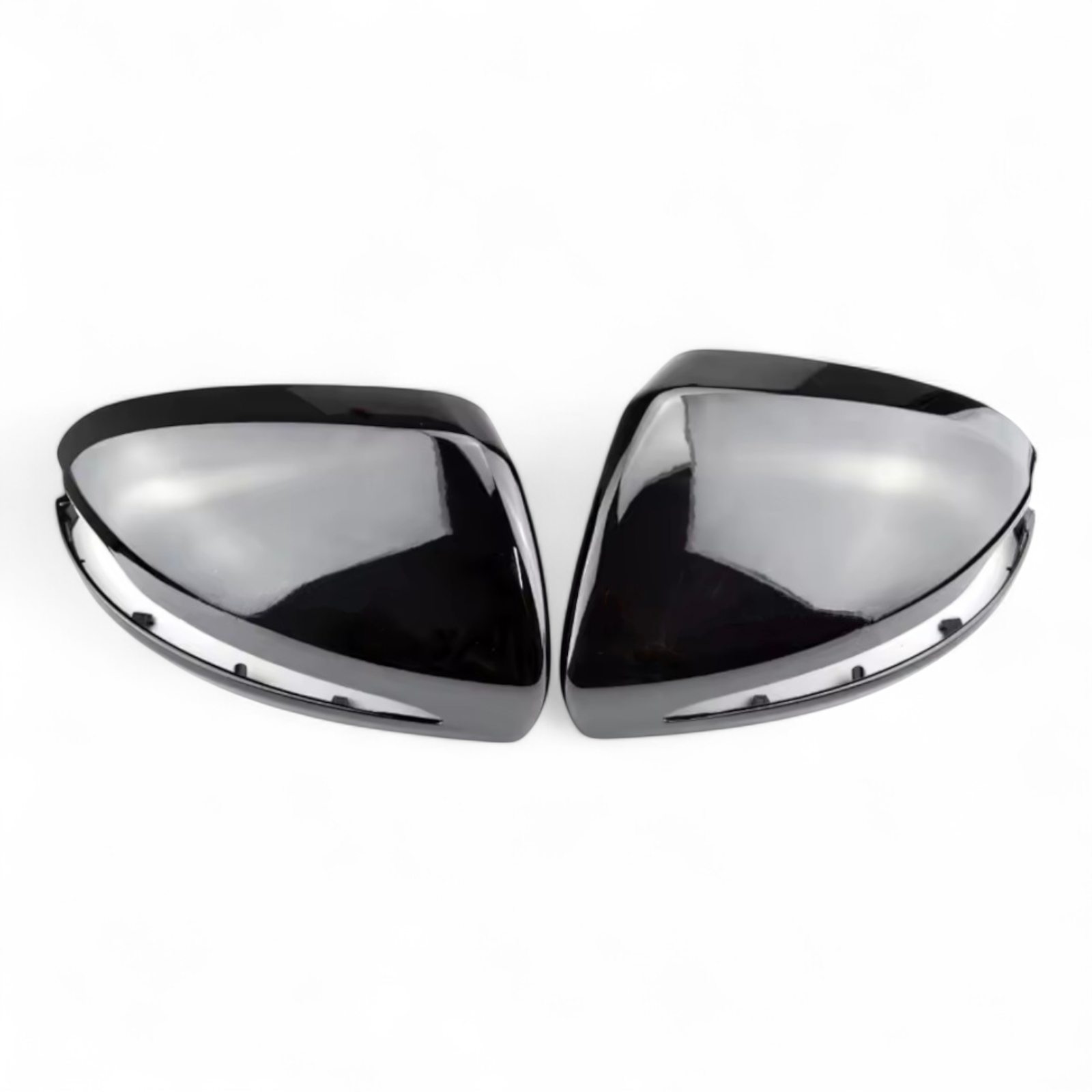 Coques rétroviseurs noir brillant Mercedes Classe S W222 2013-2020 - vue de face - Becquet Voiture