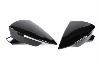 Coques Rétroviseurs Noir Brillant Seat Leon III 5F 2012 2020 - vue arrière - Becquet Voiture