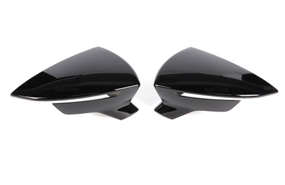 Coques Rétroviseurs Noir Brillant Seat Leon III 5F 2012 2020 - vue de profil - Becquet Voiture