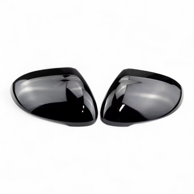 Coques Rétroviseurs Noir Brillant VW Tiguan 2 Sans Side Assist - vue de face - Becquet Voiture