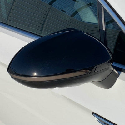 Coques Rétroviseurs Noir Brillant VW Tiguan 2 Sans Side Assist - vue de profil - Becquet Voiture