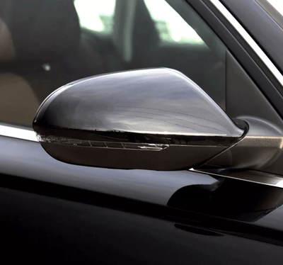 Coques Rétroviseurs Noires Brillantes Audi A7 C7 2012-2018 - vue de profil - Becquet Voiture