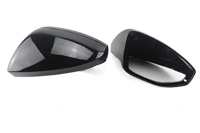 Coques Rétroviseurs Noires Brillantes Audi A7 S7 RS7 C8 - installé sur véhicule - Becquet Voiture