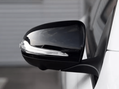 Coques Rétroviseurs Noires Brillantes Mercedes Classe G W463 2019-2025 - vue de profil - Becquet Voiture