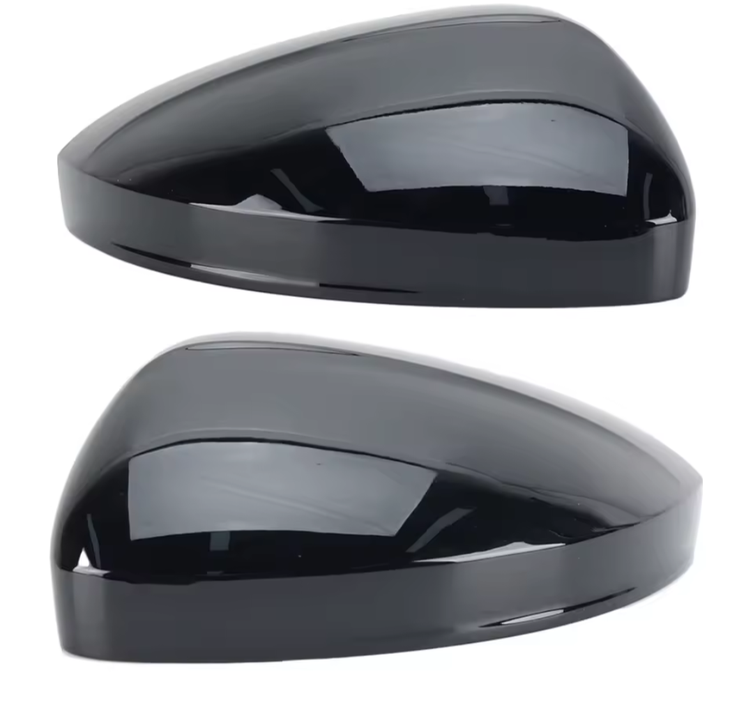 Coques Rétroviseurs Noires Brillantes VW Tiguan 2009-2016 - vue de face - Becquet Voiture