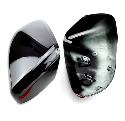 Coques rétroviseurs VW Golf 6 noir brillant - vue de dessus - Becquet Voiture