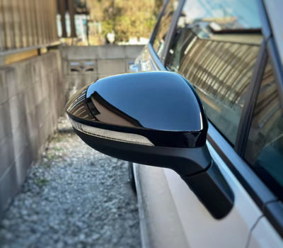 Coques rétroviseurs VW Golf 8 - vue de dessus - Becquet Voiture