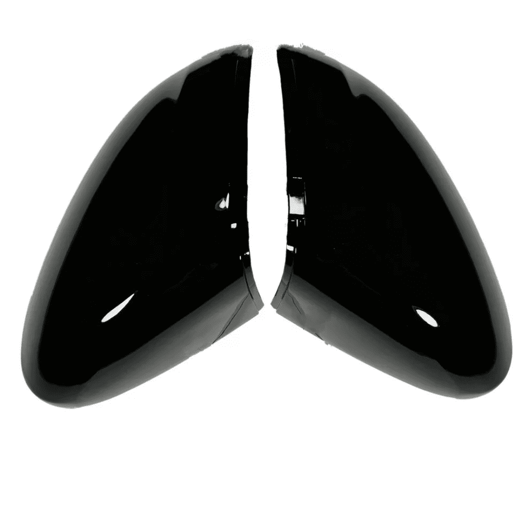 Coques rétroviseurs VW Passat B8 2015-2020 noir brillant - vue de face - Becquet Voiture