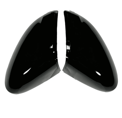 Coques rétroviseurs VW Passat B8 2015-2020 noir brillant - vue de face - Becquet Voiture