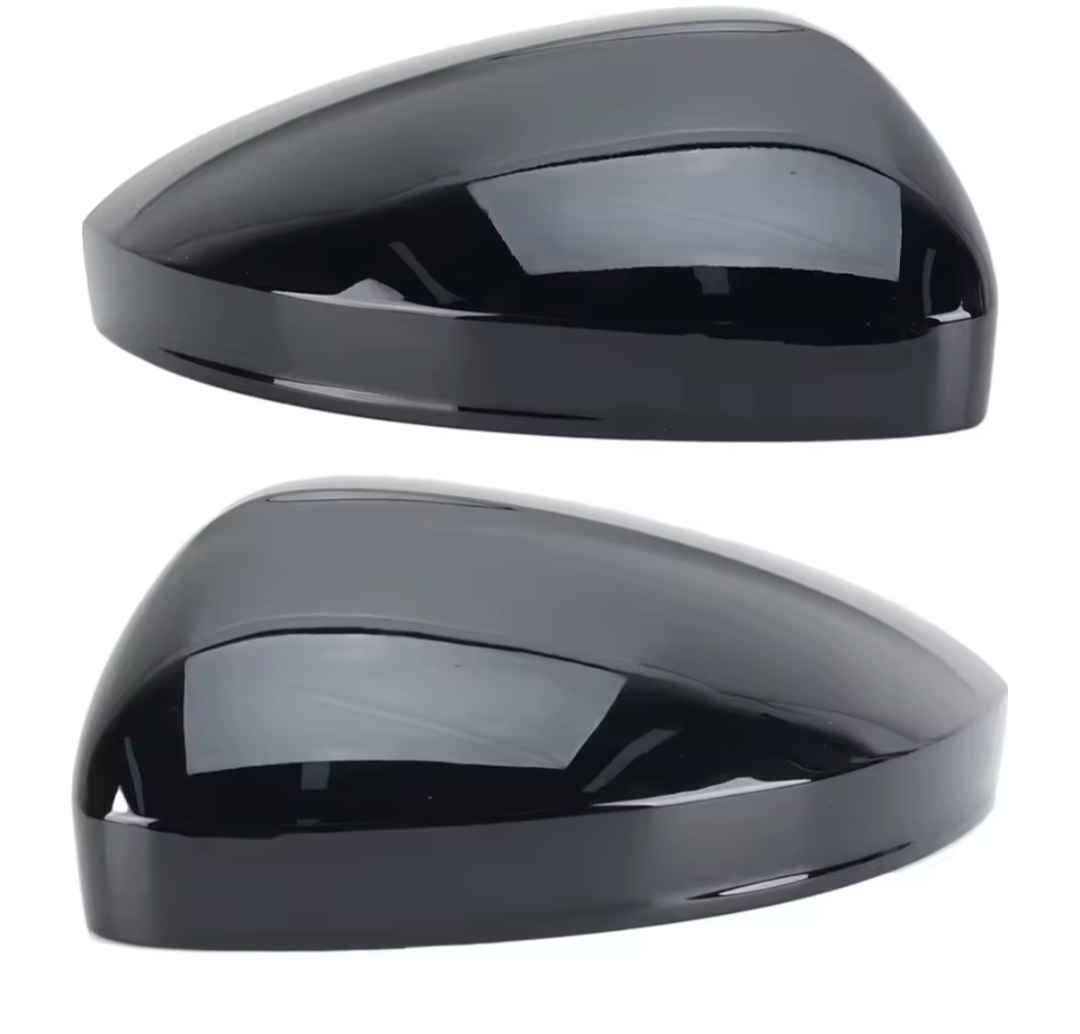Coques rétroviseurs VW Tiguan 2009-2016 noir brillant - vue de face - Becquet Voiture